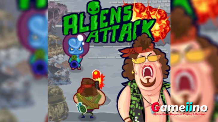 Aliens Attack is one of the best online shooting games, free shooting games and also war games online. It is boy games too. Then it is one of games for boys online in our site and also boy games online. - Gameiino