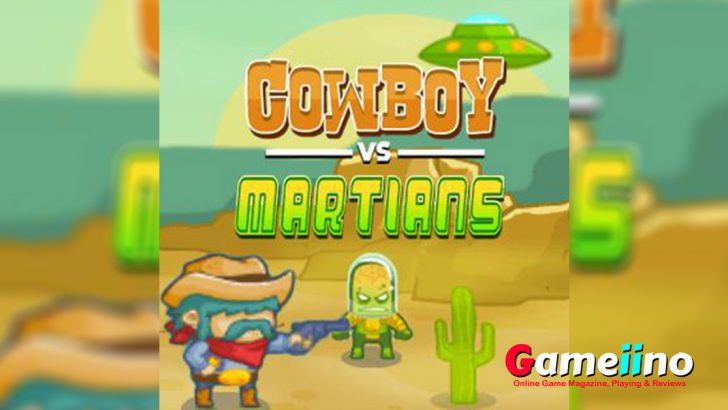 Cow boys Vs Martians Teaser In Cowboy vs Martians you have to defend your territory against Aliens - image - Gameiino.com