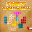 Fancy Constructor Teaser Your task in this colorful puzzle game is to fill out all white shapes with the blocks available. - image - Gameiino.com