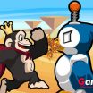 Kiba Kumba is two little apes who leave in the jungle. Enjoy the amazing action game adventure with them in the jungle fight and play the fighting game - image - Gameiino.com